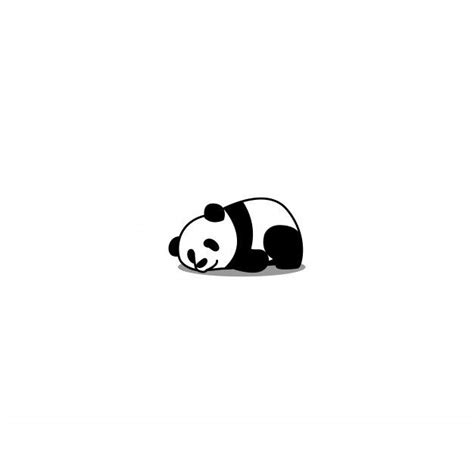 Premium Vector Lazy Panda Sleeping Cartoon Vector Panda Art Cute Panda Drawing Panda Tattoo