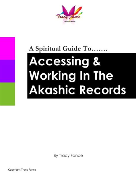 Accessing And Working In The Akashic Records Ebook Tracy Fance