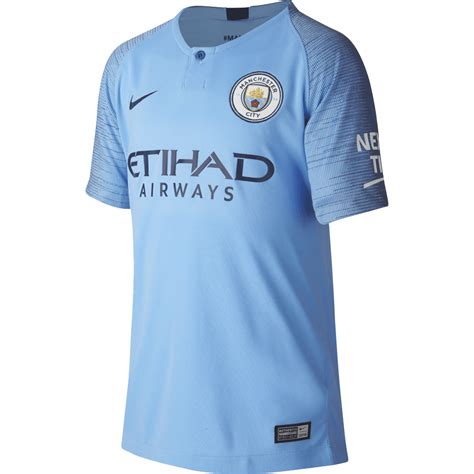 Nike Manchester City Home Junior Short Sleeve Jersey 20182019 Nike