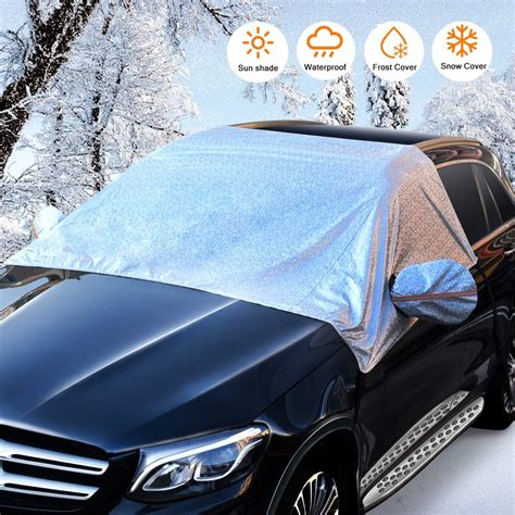 Car Windshield Snow Cover Universal Sunshade Kit With