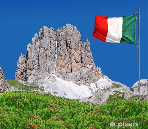 Poster Dolomite Peaks Rosengartenval Di Fassa Italy Alps Pixersuk