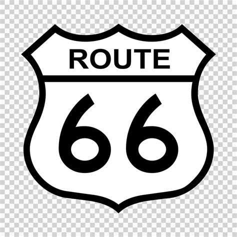 Us Route 66 Sign 10972424 Vector Art At Vecteezy