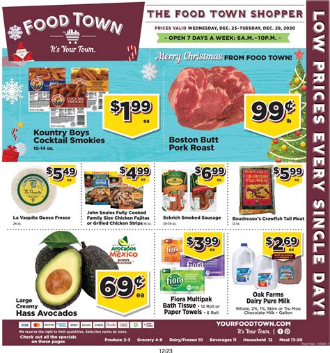 Food Town Christmas 2020 Current Weekly Ad 1223 12292020