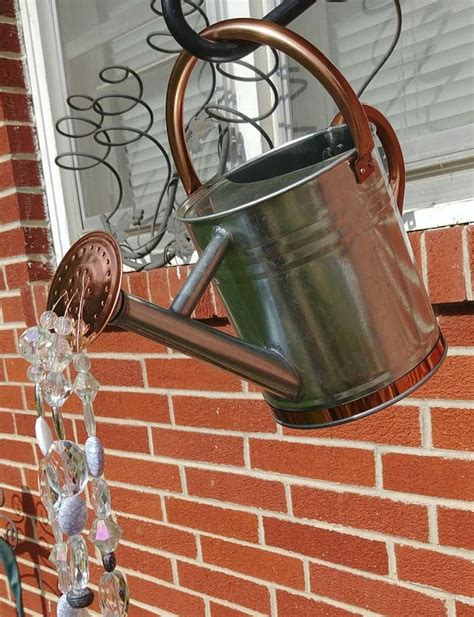 Crystal Pouring Water Watering Can Copper And Galvanized Steel Etsy