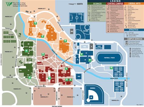 West Valley College Campus Map Map Vector