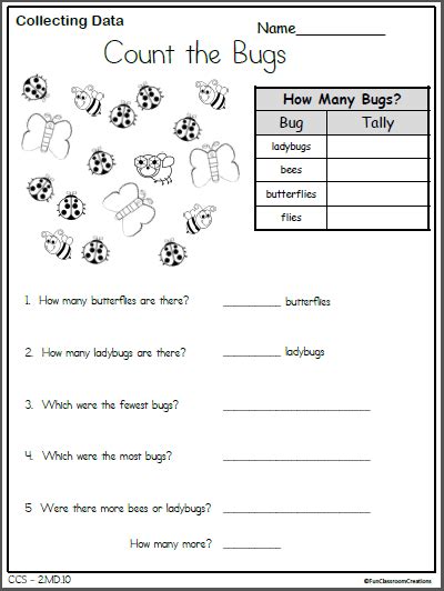 Data Worksheets Worksheets For Kindergarten