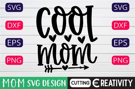 Cool Mom Graphic By Svg Design Art · Creative Fabrica