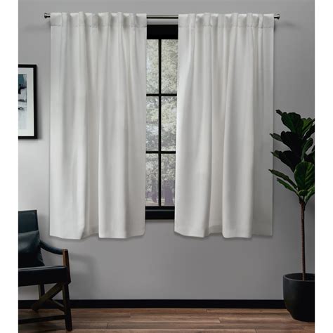 Exclusive Home Curtains 2 Pack Sateen Blackout Hidden Tab Curtain