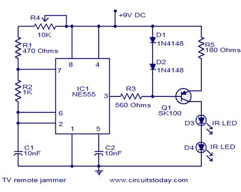 After building this circuit on a perf board and supplying power to it, i have placed a mobile phone near the circuit (i am yet to turn on the switch). TV remote jammer