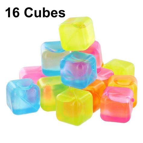 Reusable Plastic Ice Cubescolors May Vary Plastic Ice Cubes Floral
