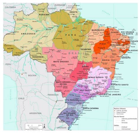 Brasil Mapa Físico