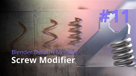 Blender Generate Modifier #11 - Screw Modifier - YouTube