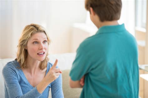 Angry Mother Scolding Son At Home Stock Photo Download Image Now Istock