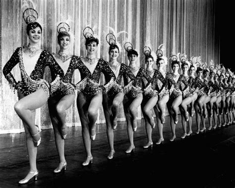 Pretty Rockettes In Dance Line At Radio City Music Hall Photograph By