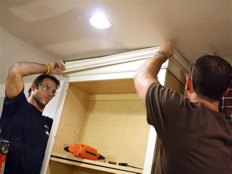 How To Install Crown Molding On Kitchen Cabinets With Soffits Kitchen