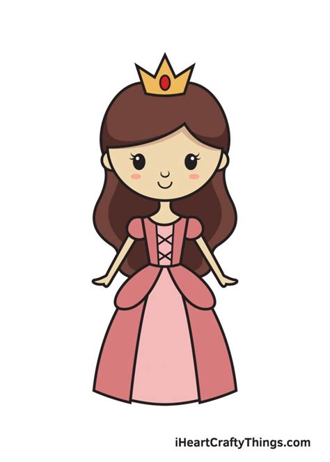 Princess Drawing — How To Draw A Princess Step By Step