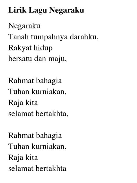 Negaraku tanah tumpahnya darahku, rakyat hidup bersatu dan maju daripada pembelajaran blog ini, murid akan dapat : Lirik Lagu Negaraku Dan Negeri Selangor