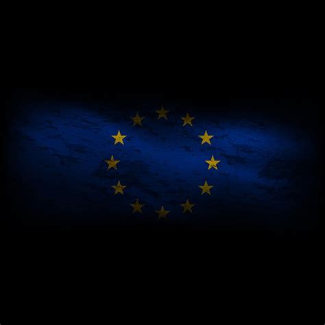 Premium Vector Europe Union Flag Textile Black Grunge