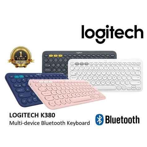 Logitech K380 Multi‐device Bluetooth Keyboard Blue Dark‐grey Rose Gaming Gears Best Gaming
