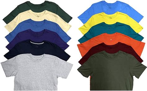 mens plus size cotton crew neck short sleeve t shirts assorted colors size 4xl at