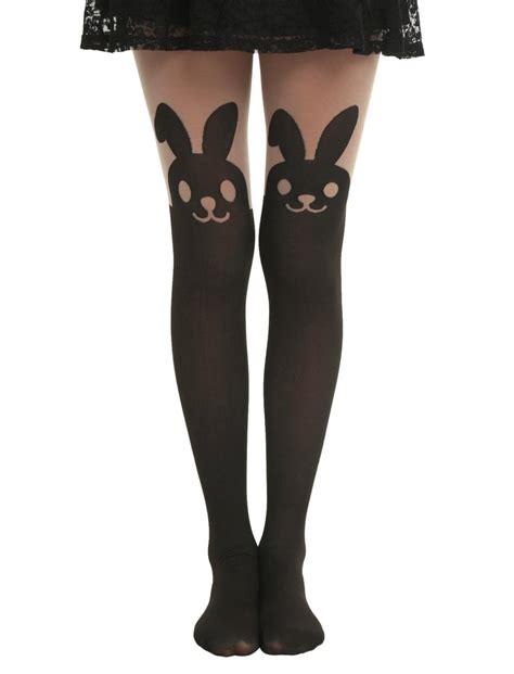 Lovesick Bunny Faux Thigh High Tights Hot Topic
