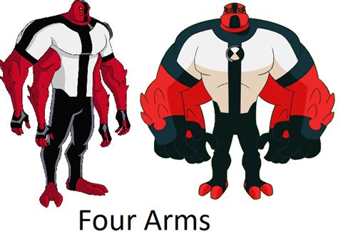 Ben 10 Four Arms Original And Reboot By Dlee1293847 On Deviantart