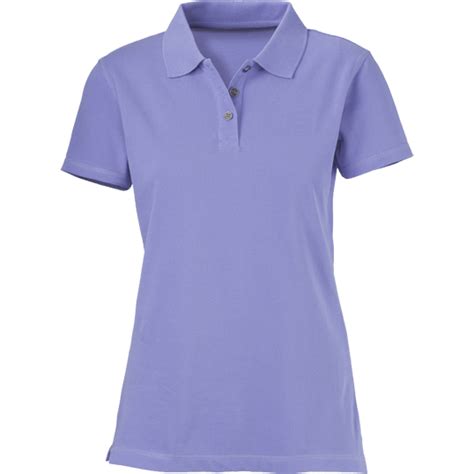 Plain Powder Blue Womens Polo Shirt Cutton Garments