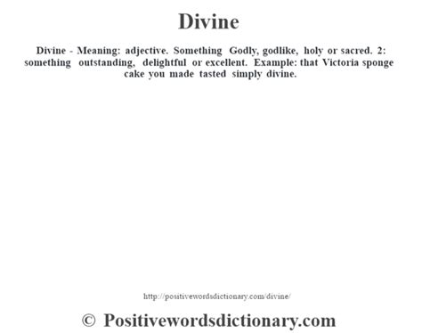 One skilled in divine things: Divine definition | Divine meaning - Positive Words Dictionary