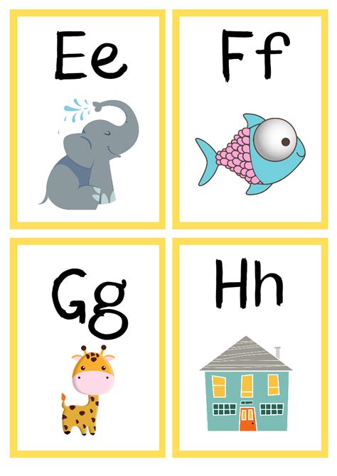 Alphabet Flashcards English Created Resources