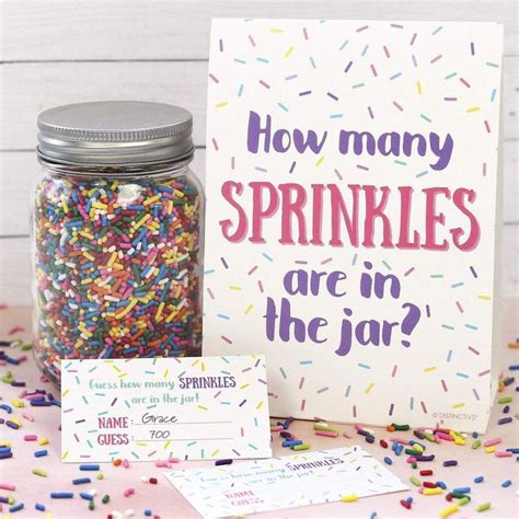 How Many Sprinkles In The Jar Party Game Baby Boy Sprinkle Baby
