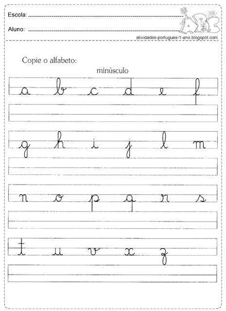 Atividades Com Letra Cursiva Alfabeto Para Imprimir Educa O E Images And Photos Finder