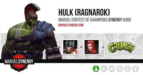 If you have the aforementioned she's a solid champ to clear through some of the earlier content. Marvel Contest of Champions: Hulk (Ragnarok) Synergy Guide ...