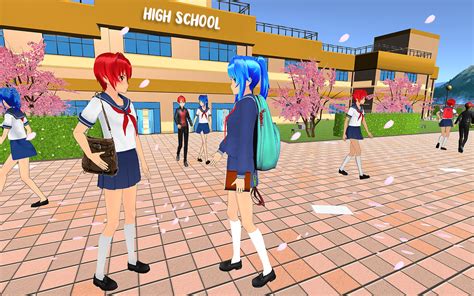 Sakura Yandere Anime School Simulator Love Story Gamesuk