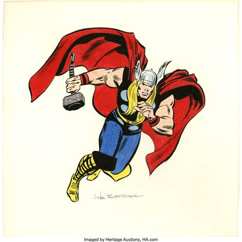 John Buscema The Mighty Thor Illustration Original Art Lot 92033