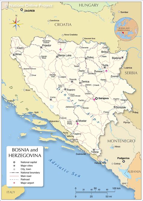 Carte De La Bosnie Herzégovine Plusieurs Cartes Du Pays Des Balkans