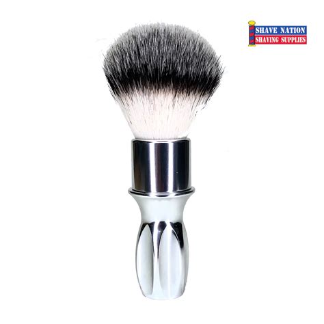 Alpha T400 24mm Synthetic Brush With Aluminum Handle Shave Nation