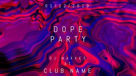 Dope Party Event Flyer Template Postermywall