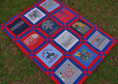 T Shirt Quilt Made To Order Double Sashing 12 Etsy Quilts Quilt