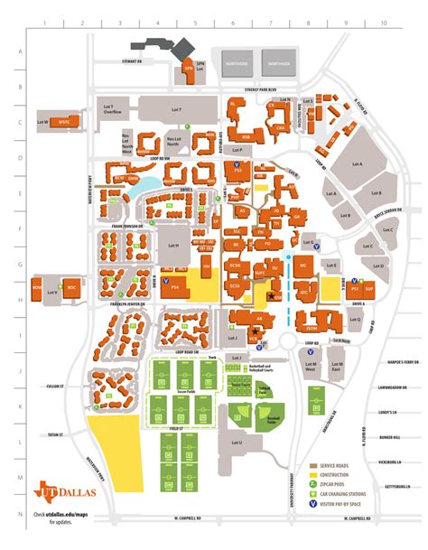 Campus Map The University Of Texas At Dallas