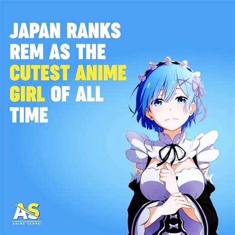 Rem Won As The Cutest Anime Girl Of All Time With 10728k107286