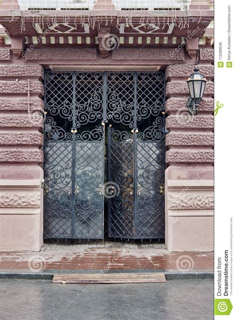 Forged Gate Door Stock Photo Image Of Gate City Metal 112469538