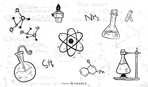 Caricatura De La Formula Quimica Para La Ilustracion Del Vector Del Images