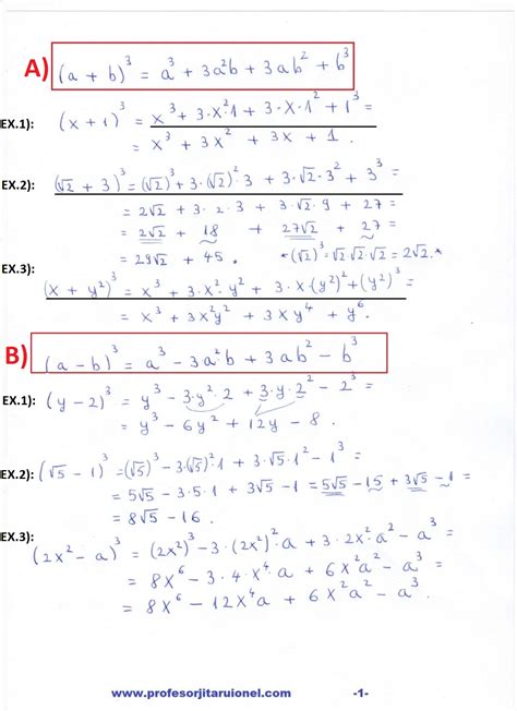 Formule De Calcul Prescurtat Ii Exercitii Rezolvate Matematica