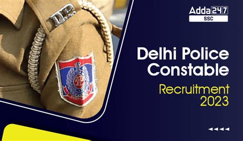 Delhi Police Constable Vacancy 2023 For 7547 Vacancies