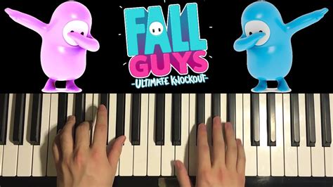 Fall Guys Survive The Fall Piano Tutorial Lesson Youtube