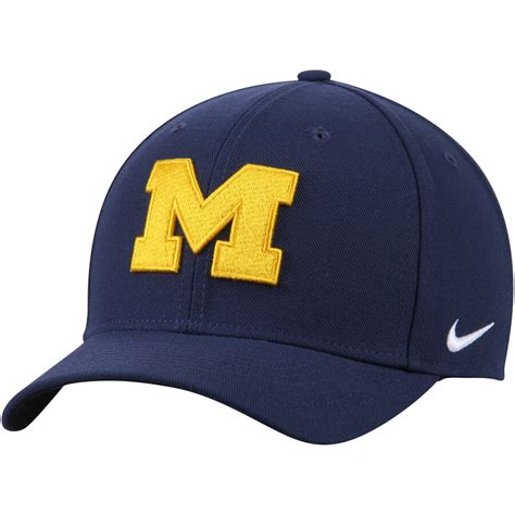 Nike Michigan Wolverines Navy Wool Classic Performance Adjustable Hat