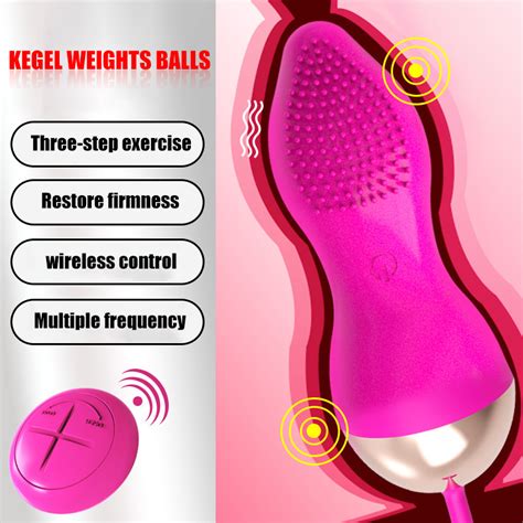 Vibrating Kegel Exerciser Ben Wa Ball Pelvic Floor Massager Kit Remote Control Ebay