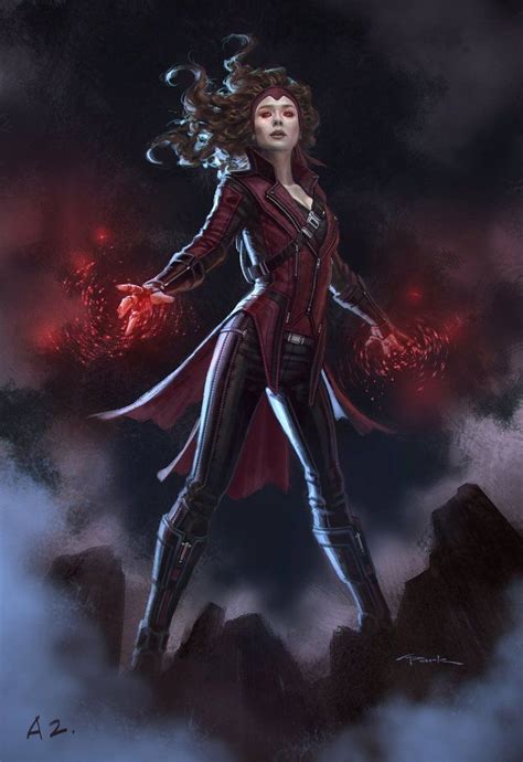 Scarlet Witch Sports Her Headband In New Concept Art For Captain