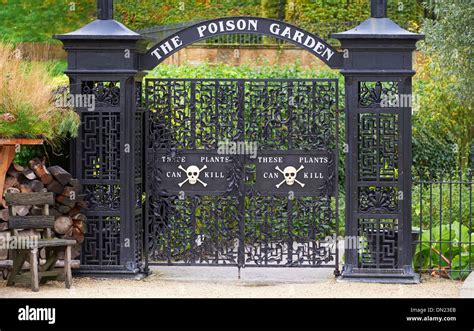 Poison Garden At Alnwick Garden Northumberland England Uk Stock