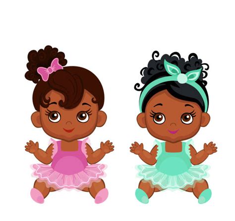 Afro American Baby Clipart